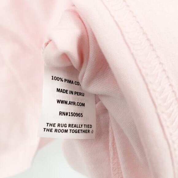 NWT AYR The Original T The Perfect T-Shirt in Jaipur Pink Short Sleeve  XL - Picture 5 of 7